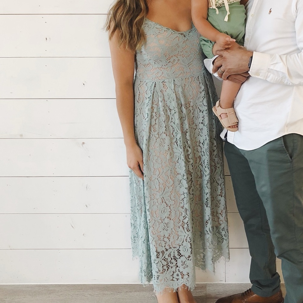 Special occasion lace dress.